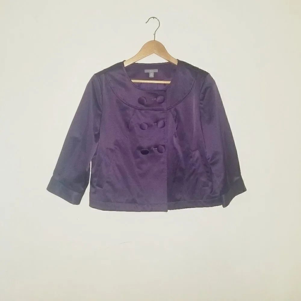 Apt 9 blazer 3/4 sleeves plum color